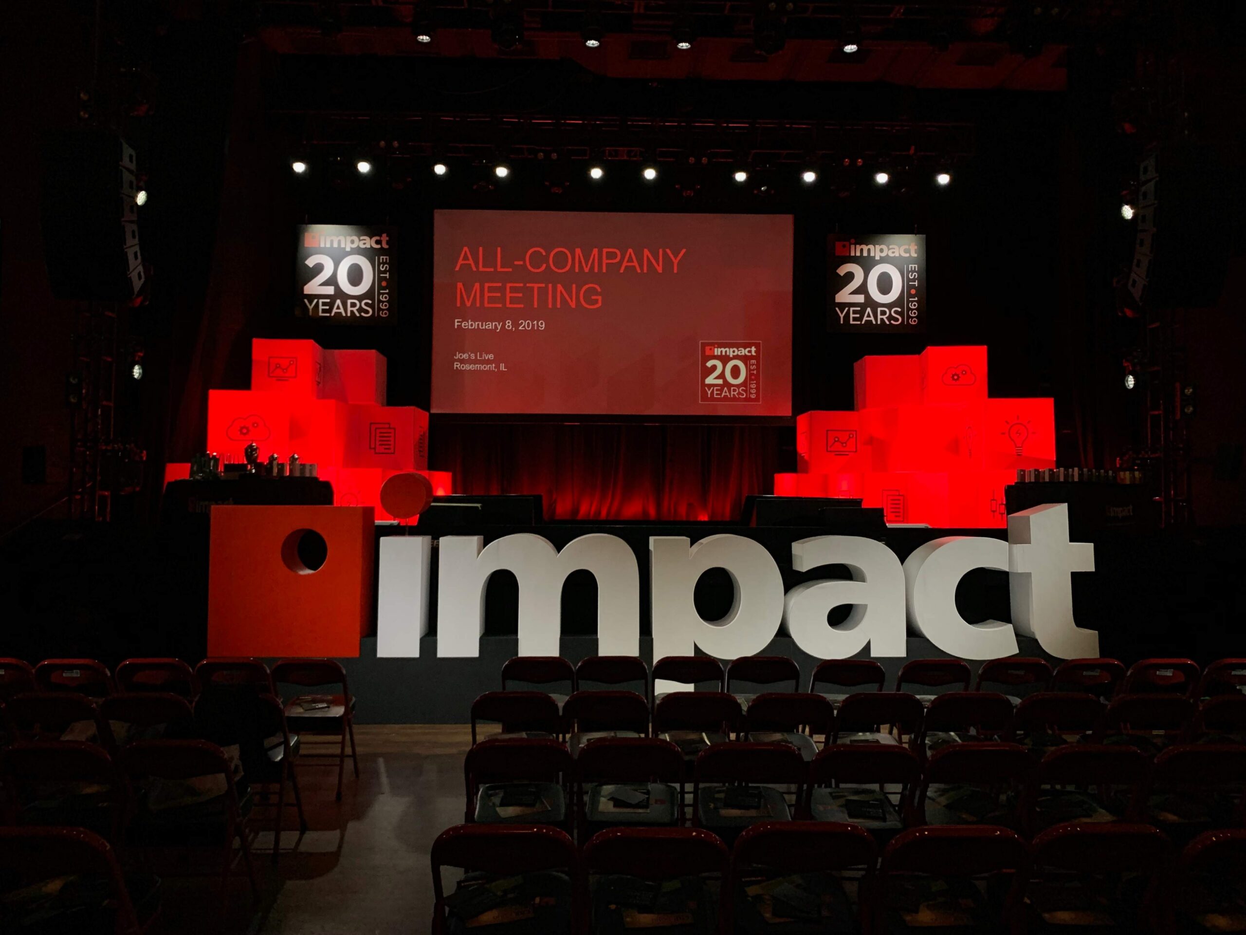 All-company Meeting in a Live Performance Venue